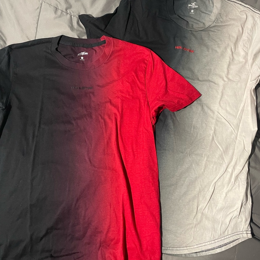 Mens medium Hollister ombré shirts